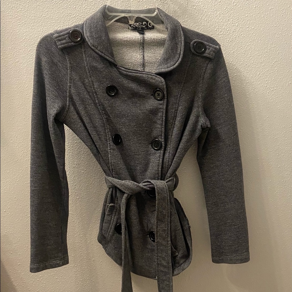 Women’s Guess Grey Peacoat Sz Small